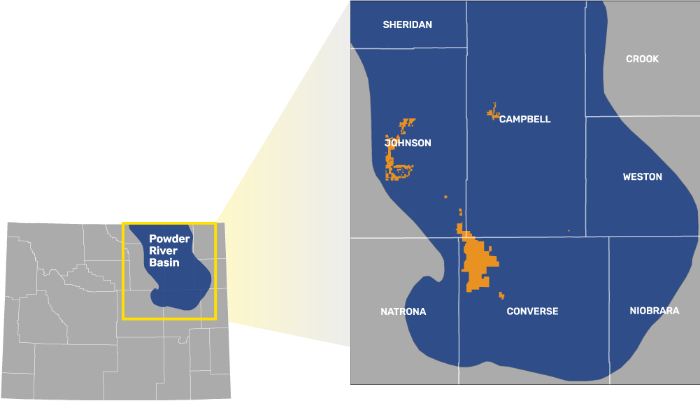 Sage Butte Energy Operations Map